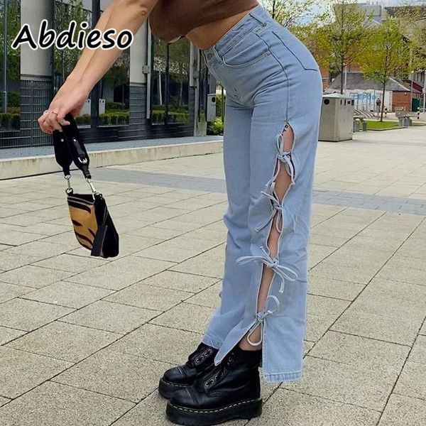 women's jeans abdieso 2021 streetwear women high waist y2k casual pants zipper split summer baggy fashion vintage clothes, Blue
women's jeans abdieso 2021 streetwear women high waist y2k casual pants zipper split summer baggy fashion vintage clothes, Blue