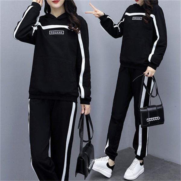 casual two-piece female pants define loose korean sweatshirt leisure clothing wholesale femme vetement training jlkf, White
casual two-piece female pants define loose korean sweatshirt leisure clothing wholesale femme vetement training jlkf, White
