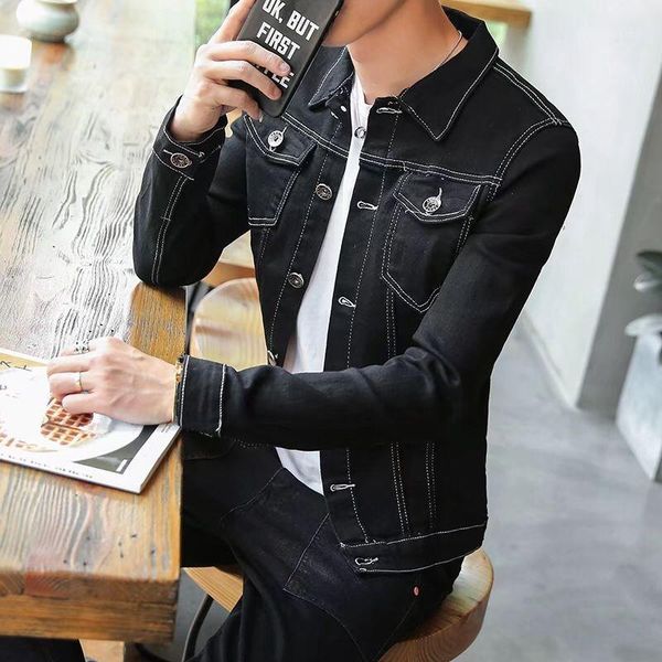 cotton solid denim jacket spring autumn casual slim fit jean mens outwear male cowboys-3xl men's jackets, Black;brown
cotton solid denim jacket spring autumn casual slim fit jean mens outwear male cowboys-3xl men's jackets, Black;brown