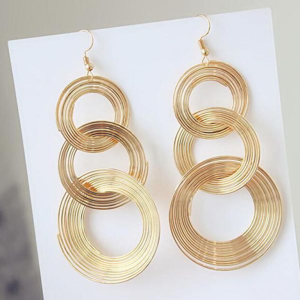 dangle & chandelier 3-layer circle earrings vintage exaggerated long drop for women earing jewelry earings gold silver color earring scf153
dangle & chandelier 3-layer circle earrings vintage exaggerated long drop for women earing jewelry earings gold silver color earring scf153