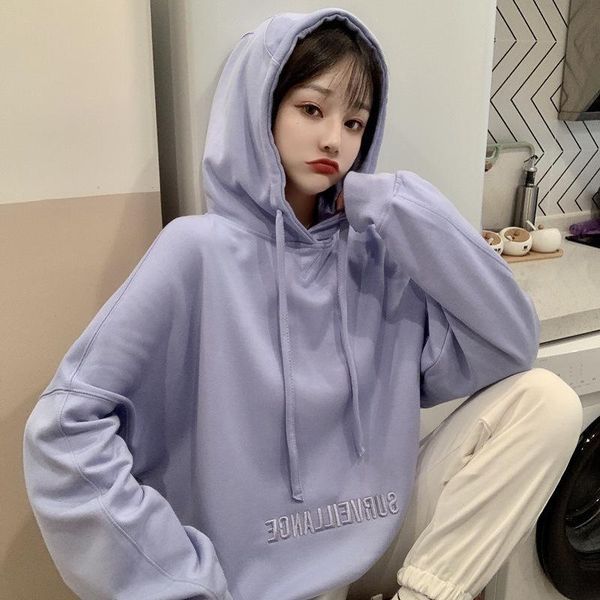 hooded sweatshirt women's autumn and winter plush loose korean harajuku style pullover autumn and winter en*, Black
hooded sweatshirt women's autumn and winter plush loose korean harajuku style pullover autumn and winter en*, Black