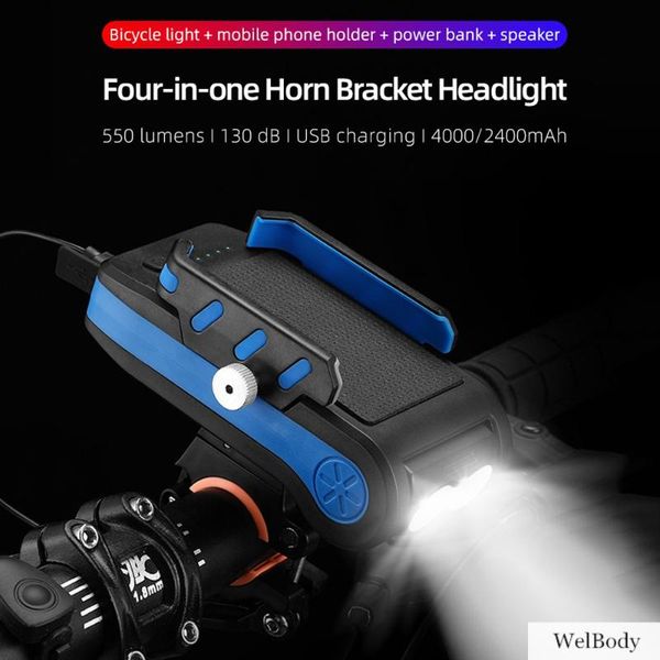 bike bicycle light mobile phone holder with horn power bank bicycle front light usb rechargeable accessories 
bike bicycle light mobile phone holder with horn power bank bicycle front light usb rechargeable accessories