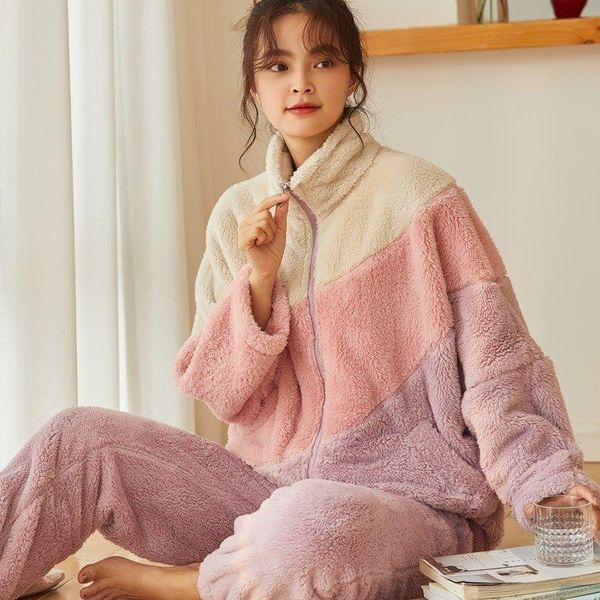 winter thick warm pajamas sets for women flannel plus size sleepwear long sleeve nightgown homewear loose casual pyjamas set, Black;red
winter thick warm pajamas sets for women flannel plus size sleepwear long sleeve nightgown homewear loose casual pyjamas set, Black;red