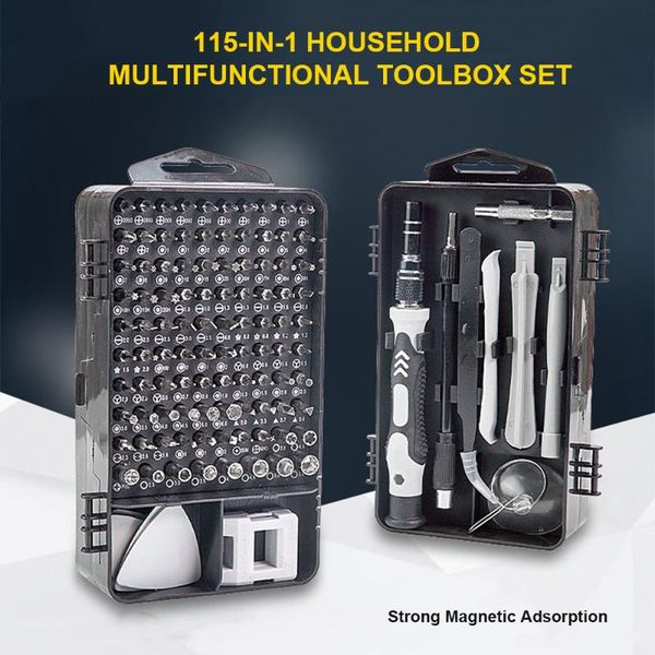 professional hand tool sets 115-in-1 household toolbox set with 98 bits multifunctional hardware tools for computer clock repair home applia
professional hand tool sets 115-in-1 household toolbox set with 98 bits multifunctional hardware tools for computer clock repair home applia