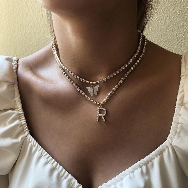 chokers exknl multi layer butterfly crystal choker pendant necklace rhinestone word letter chain women statement collar jewelry, Golden;silver
chokers exknl multi layer butterfly crystal choker pendant necklace rhinestone word letter chain women statement collar jewelry, Golden;silver