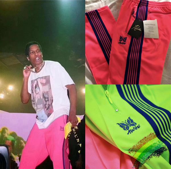 2021 new 19fw sweatpants das mulheres dos homens 1:1 calas borboleta bordado fita listrado cordo corredores agulhas awge 629t, Black
2021 new 19fw sweatpants das mulheres dos homens 1:1 calas borboleta bordado fita listrado cordo corredores agulhas awge 629t, Black