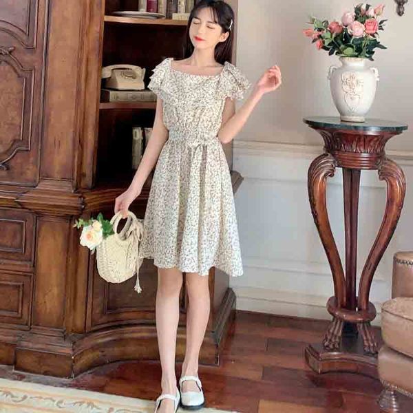 floral 2021 new chiffon frilly waist slimming female bowknot strap mini dress tcyk, Black;gray
floral 2021 new chiffon frilly waist slimming female bowknot strap mini dress tcyk, Black;gray