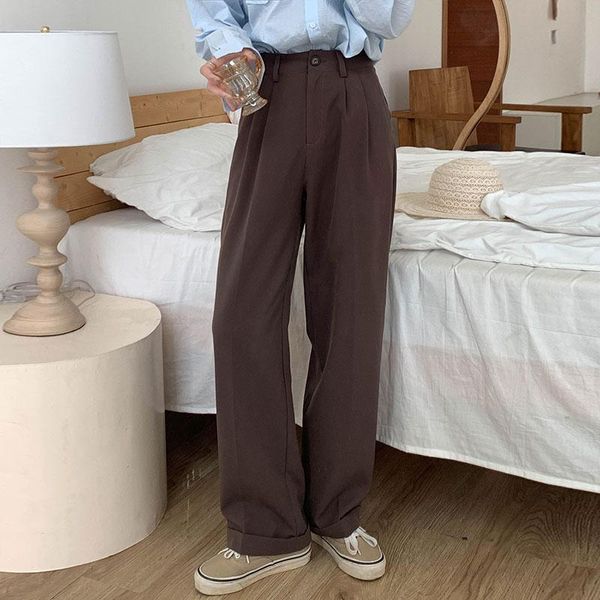 women's pants & capris s-l 2 colors 2021 casual roll up straight suit women high waist pant office lady wide leg long trousers womens (, Black;white
women's pants & capris s-l 2 colors 2021 casual roll up straight suit women high waist pant office lady wide leg long trousers womens (, Black;white