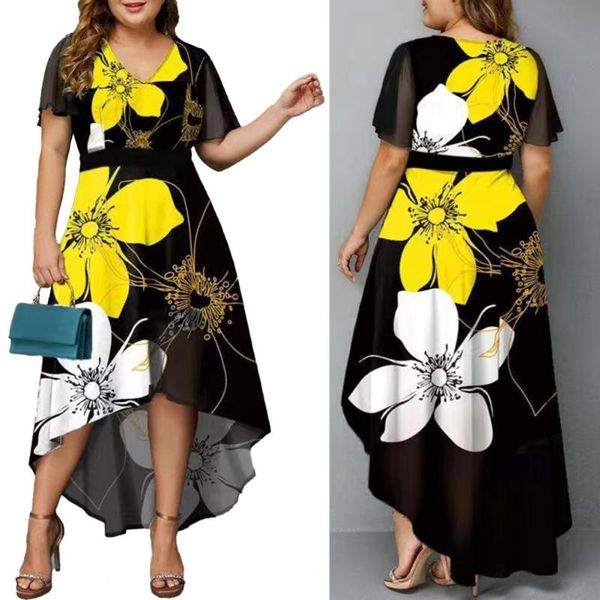 plus size dresses autumn winter women long dress digital flower print hem short sleeve v neck loose formal mid party elegant, Black
plus size dresses autumn winter women long dress digital flower print hem short sleeve v neck loose formal mid party elegant, Black