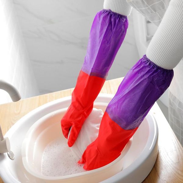 disposable gloves long velvet band winter household dishwashing rubber waterproof warm
disposable gloves long velvet band winter household dishwashing rubber waterproof warm