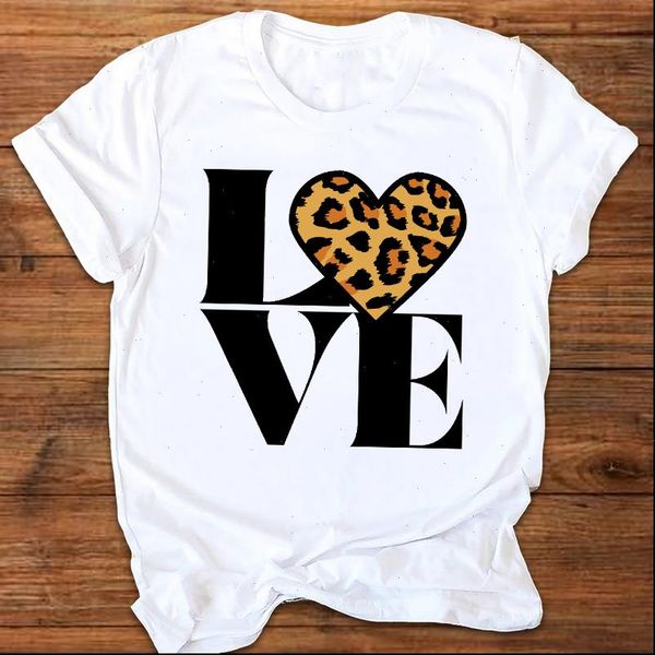 women graphic leopard letter sweet short sleeve ladies printing print clothes lady tees female t shirt womens t shirt, White
women graphic leopard letter sweet short sleeve ladies printing print clothes lady tees female t shirt womens t shirt, White