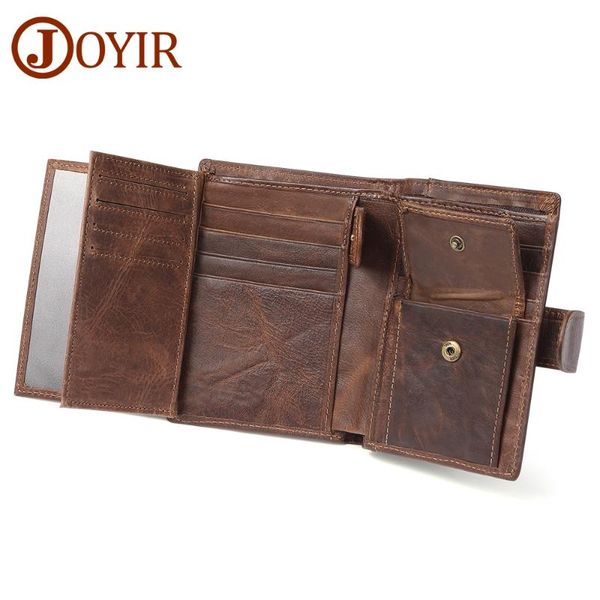 wallets joyir vintage men's wallet genuine leather short card holder male multifunctional cowhide purse coin pocket rfid, Red;black
wallets joyir vintage men's wallet genuine leather short card holder male multifunctional cowhide purse coin pocket rfid, Red;black