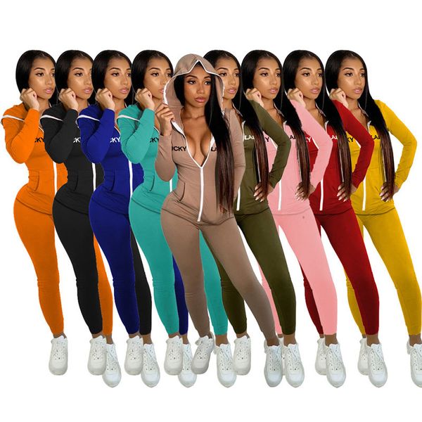 2021 new lucky label two piece outfits women sweatsuit hoodie zip up leggings joggers fall tracksuit wholesale dropshipping eenm, Gray
2021 new lucky label two piece outfits women sweatsuit hoodie zip up leggings joggers fall tracksuit wholesale dropshipping eenm, Gray