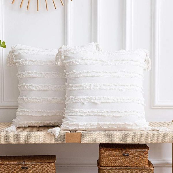 pillow case throw cases 2 pack boho striped cotton linen square decorative covers with tassels white 18x18inch
pillow case throw cases 2 pack boho striped cotton linen square decorative covers with tassels white 18x18inch