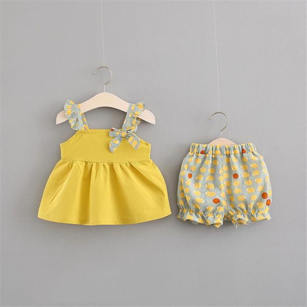 bow summer 2pcs toddler girl suspender outfit baby girl vest skirt + shorts set cartoon print bloomer ruffle sleeveless top, White
bow summer 2pcs toddler girl suspender outfit baby girl vest skirt + shorts set cartoon print bloomer ruffle sleeveless top, White
