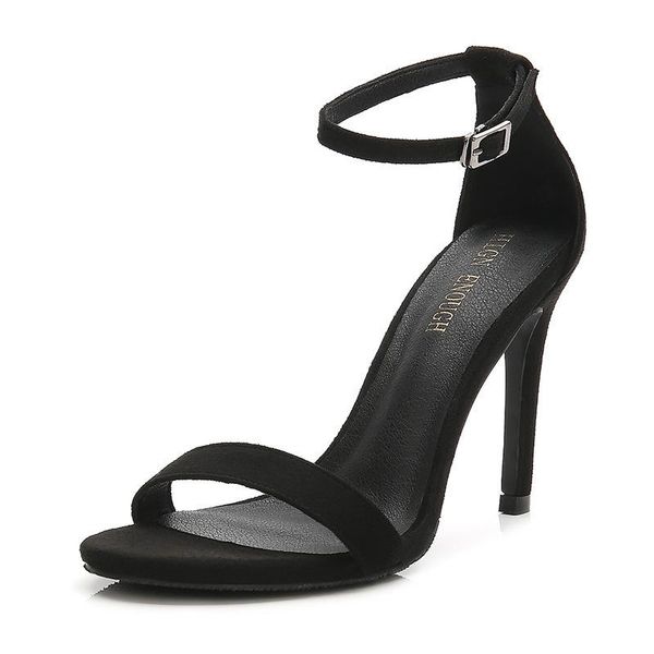 sandals 2021 in large and small size high-heeled shoes with one line buckle, women's sandals,, Black
sandals 2021 in large and small size high-heeled shoes with one line buckle, women's sandals,, Black