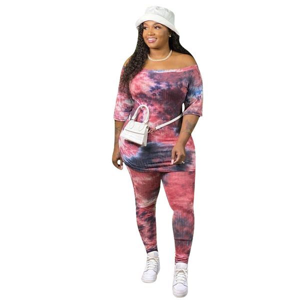 two pieces set tie dye knitted women set two pieces set tracksuit off shoulder tee sweatpant outfit matching, Gray
two pieces set tie dye knitted women set two pieces set tracksuit off shoulder tee sweatpant outfit matching, Gray