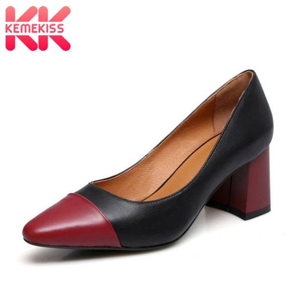 dress shoes kemekiss women pumps real cow leather quality spring high heel mixed color fashion party footwear size 34-39, Black
dress shoes kemekiss women pumps real cow leather quality spring high heel mixed color fashion party footwear size 34-39, Black