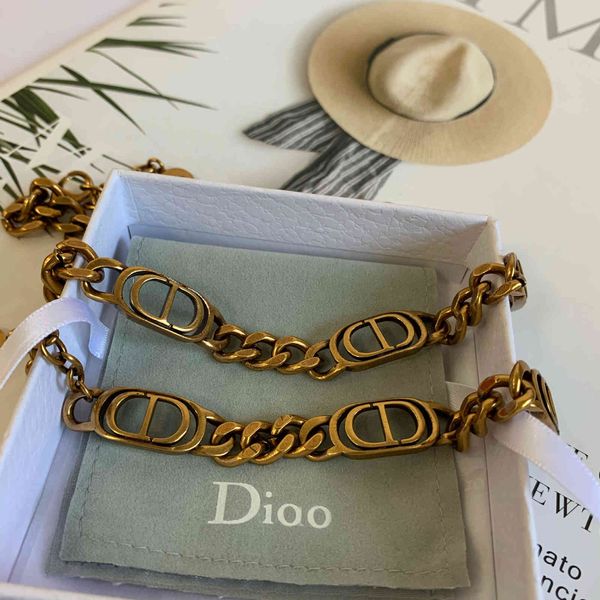 designer jewelry family cd letter clavicle neck chain necklace women's net red high version bracelet women, Silver
designer jewelry family cd letter clavicle neck chain necklace women's net red high version bracelet women, Silver