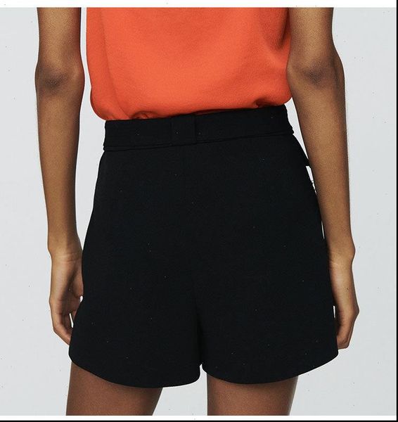 women short 2021 spring and summer new palm tree fashion a line shorts with straight casual pants, White;black
women short 2021 spring and summer new palm tree fashion a line shorts with straight casual pants, White;black
