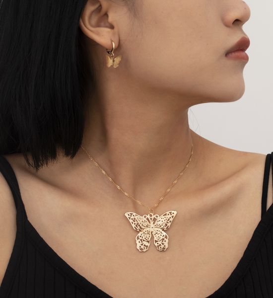 fashion jewelry personality exaggeration butterfly women bohemian style copper suit necklace, Silver
fashion jewelry personality exaggeration butterfly women bohemian style copper suit necklace, Silver