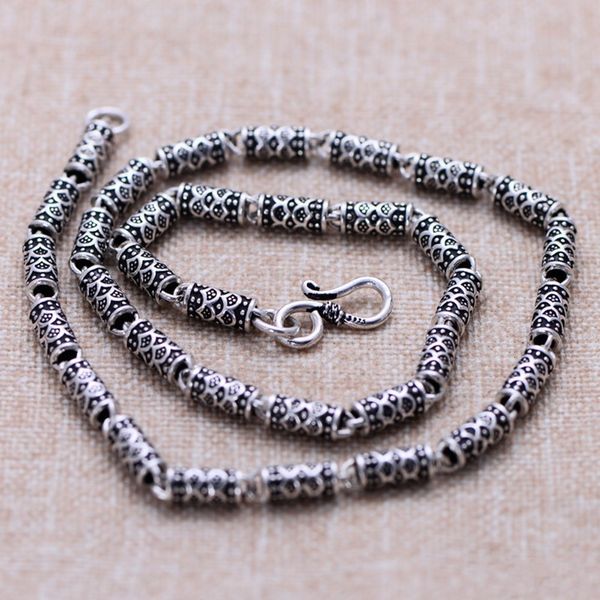 2021 new real s925 sterling sier jewelry cylindrical shape dragon scales man necklace korean fashion trend chain w4pj, Silver
2021 new real s925 sterling sier jewelry cylindrical shape dragon scales man necklace korean fashion trend chain w4pj, Silver