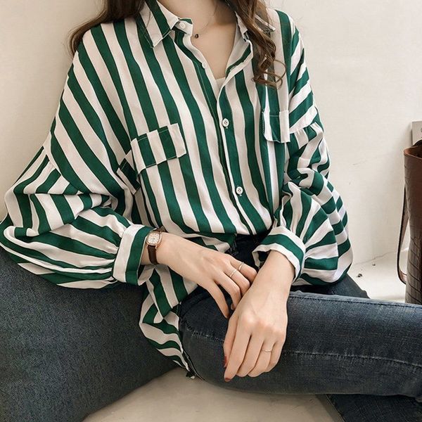 women's blouses & shirts female striped shirt, elegant shirt for women, casual long sleeve female plus size obcj, White
women's blouses & shirts female striped shirt, elegant shirt for women, casual long sleeve female plus size obcj, White