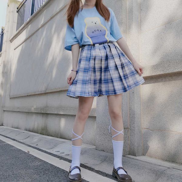 skirts cute preppy style pleated mini skirt teen girls students women summer fresh kawaii high waist blue plaid falda plisada 5ggm, Black
skirts cute preppy style pleated mini skirt teen girls students women summer fresh kawaii high waist blue plaid falda plisada 5ggm, Black