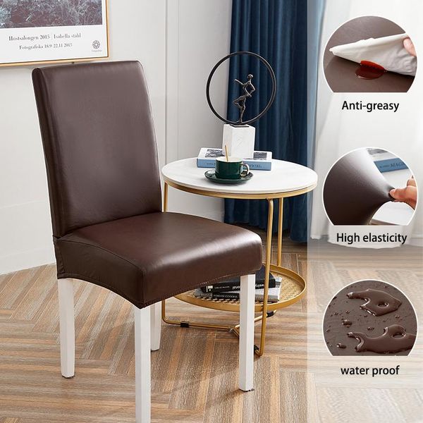 chair covers 1/2/4/6 piece solid color pu leather cover restaurant office backrest waterproof seat
chair covers 1/2/4/6 piece solid color pu leather cover restaurant office backrest waterproof seat