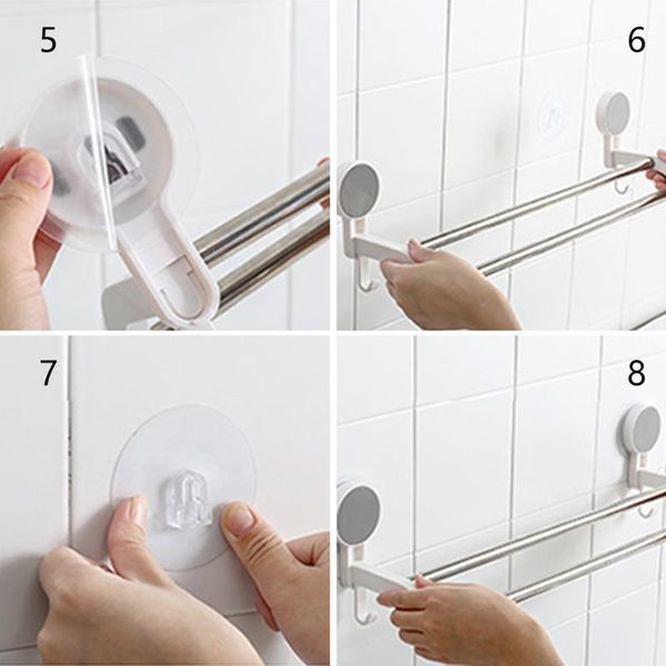 towel racks no drilling practical casual anti-rust bracket self-adhesive double pole bathroom storage holder rack stainless steel
towel racks no drilling practical casual anti-rust bracket self-adhesive double pole bathroom storage holder rack stainless steel