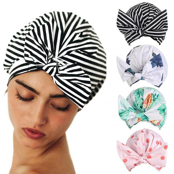 shower caps 1pc elasticized hem waterproof bow hair cap reusable for all lengths spa home use el salon
shower caps 1pc elasticized hem waterproof bow hair cap reusable for all lengths spa home use el salon