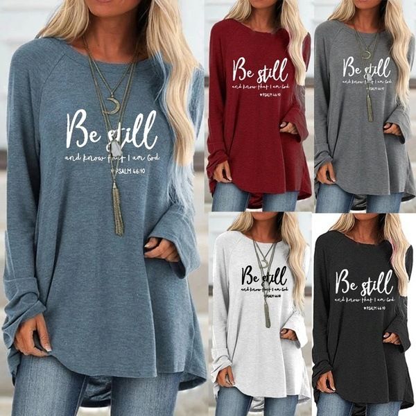 women's tees t-shirt spring 2021 crew neck be stil letter l printed loose sleeve t-shirt medium long, White
women's tees t-shirt spring 2021 crew neck be stil letter l printed loose sleeve t-shirt medium long, White