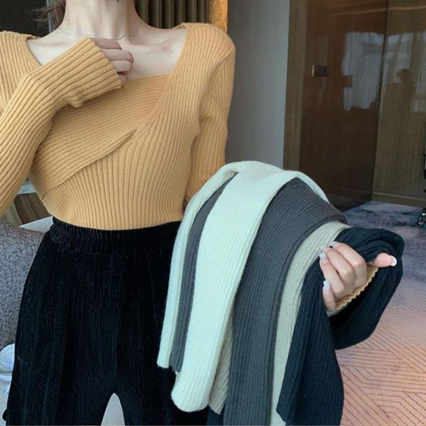women's sweaters autumn winter women soild color full sleeve knitting sweater pullover female fashion slim knitted bottoming, White;black
women's sweaters autumn winter women soild color full sleeve knitting sweater pullover female fashion slim knitted bottoming, White;black