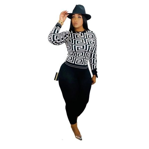 women 's 2 piece set o-neck print and skinny long pants two piece set casual sports outfit shr8077, Gray
women 's 2 piece set o-neck print and skinny long pants two piece set casual sports outfit shr8077, Gray