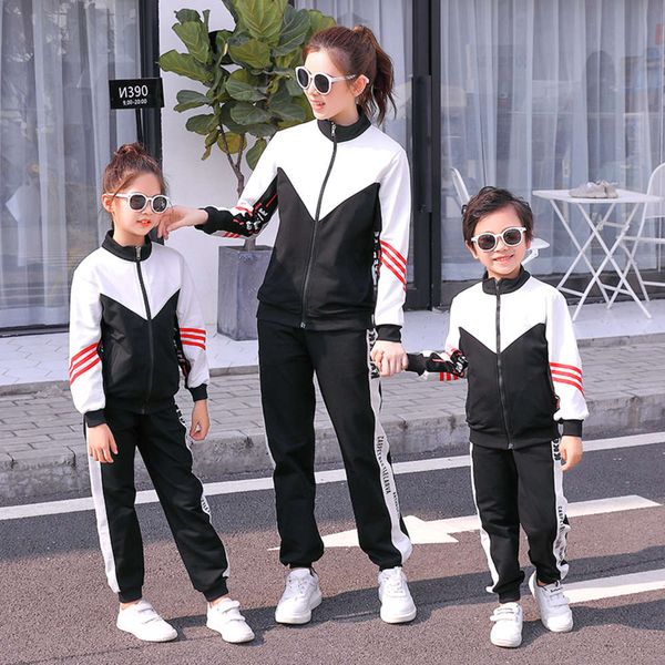 and 2021 spring autumn new parent-child sports suit winter clothing group purchase a family of three, Blue
and 2021 spring autumn new parent-child sports suit winter clothing group purchase a family of three, Blue