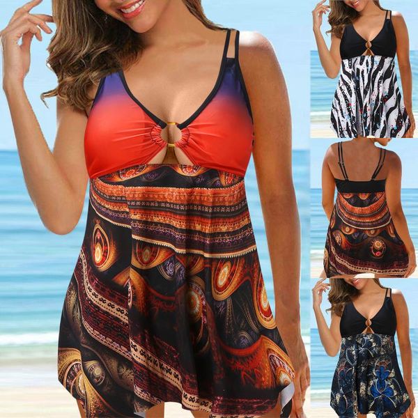 women's swimwear 2pcs swimsuit padded tankini large bikini set digital print adjustable strap split 2021, White;black
women's swimwear 2pcs swimsuit padded tankini large bikini set digital print adjustable strap split 2021, White;black