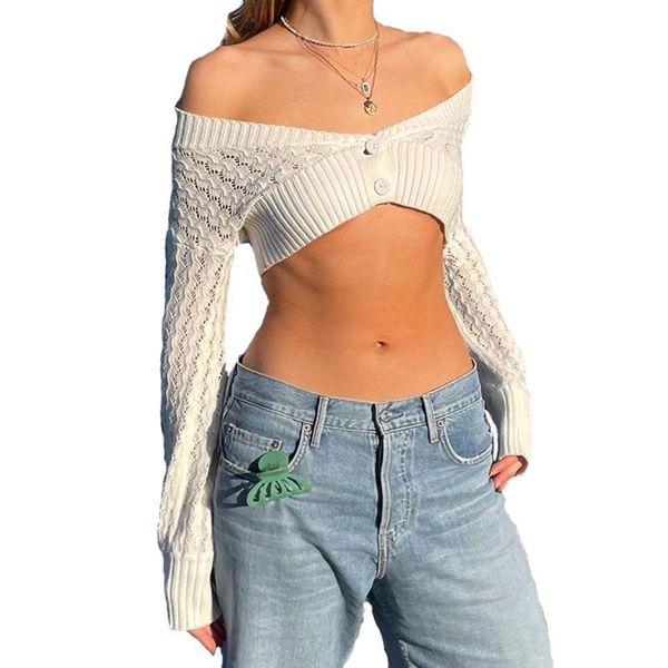 women's knits & tees white cardigan women crochet hollow out knitted v neck cropped long sleeve simple slim lady sweaters 2021 trendy
women's knits & tees white cardigan women crochet hollow out knitted v neck cropped long sleeve simple slim lady sweaters 2021 trendy