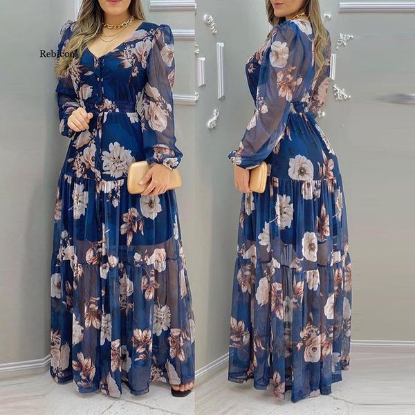 casual dresses v neck floral print maxi dress spring autumn women long fashion lady chiffon mesh sleeve party with lining, Black;gray
casual dresses v neck floral print maxi dress spring autumn women long fashion lady chiffon mesh sleeve party with lining, Black;gray