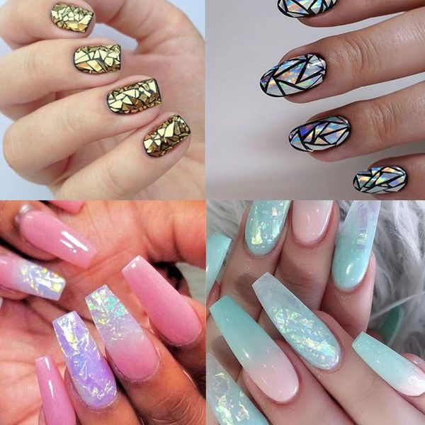 nail art kits 6bag holographic sticker shell sparkly foils sequins irregular paillette transfer laser nails stickers decoration
nail art kits 6bag holographic sticker shell sparkly foils sequins irregular paillette transfer laser nails stickers decoration