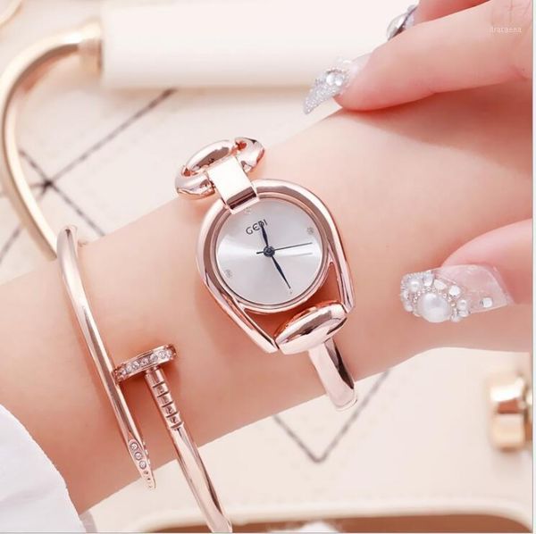 gold women's watches business quartz watch relogio feminino unique design bracelet fashion gift for wife wristwatches, Slivery;brown
gold women's watches business quartz watch relogio feminino unique design bracelet fashion gift for wife wristwatches, Slivery;brown