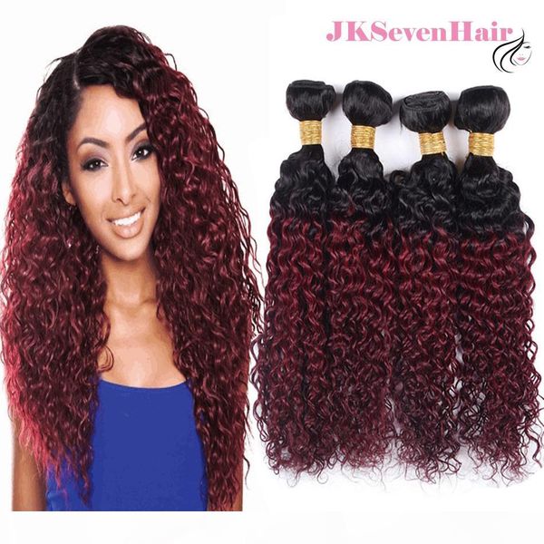 10a grade 1b burgundy brazilian virgin hair extensions 4 bundles two tone ombre burgundy curly wave indian malaysian peruvian hair wefts, Black
10a grade 1b burgundy brazilian virgin hair extensions 4 bundles two tone ombre burgundy curly wave indian malaysian peruvian hair wefts, Black