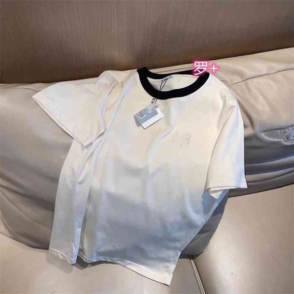 65% off outlet online store summer new fashion brand luo simple and clean embroidery casual t-shirt round neck loose, White
65% off outlet online store summer new fashion brand luo simple and clean embroidery casual t-shirt round neck loose, White