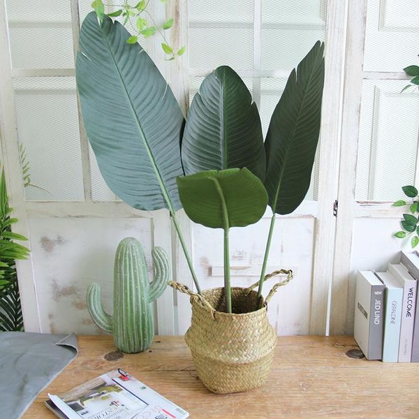 98cm 3pcs artificial banana leaves large tropical plants fake banana tree big plastic palm foliage for home party office decor
98cm 3pcs artificial banana leaves large tropical plants fake banana tree big plastic palm foliage for home party office decor