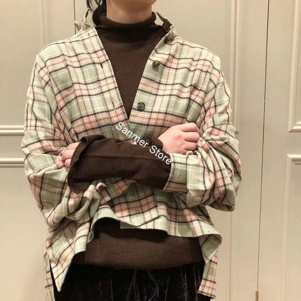 2021 new camisa gola feminina xadrez manga longa fungo cor-combinando botes curto antes de muito tempo depois blusa curta incio do outono hc, Black
2021 new camisa gola feminina xadrez manga longa fungo cor-combinando botes curto antes de muito tempo depois blusa curta incio do outono hc, Black