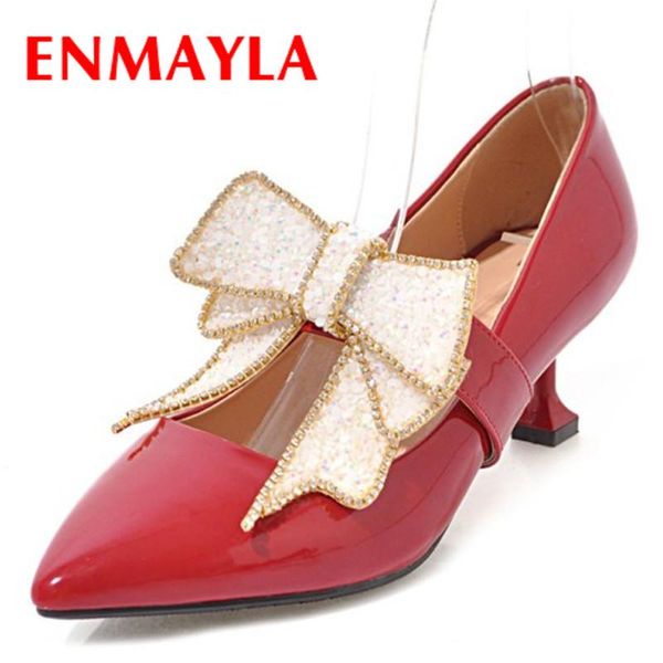 dress shoes enmayla sweet crystal pumps woman high heels pointed toe bowties charms black red white plus size 34-43 party
dress shoes enmayla sweet crystal pumps woman high heels pointed toe bowties charms black red white plus size 34-43 party