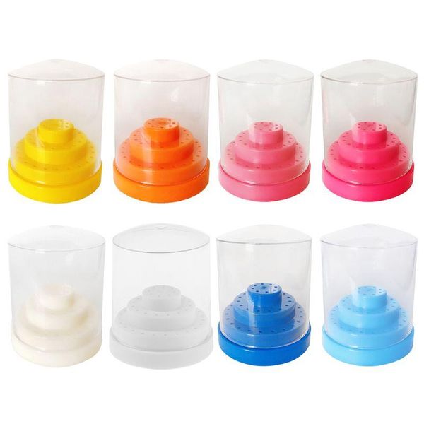 nail art kits 48 holes drill bit display holder standing with cover manicure container storage box 
nail art kits 48 holes drill bit display holder standing with cover manicure container storage box