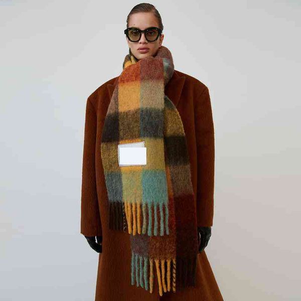 women ac studios sacrf brand imitation cashmere winter scarf designer acne blanket scarves colour chequered tassel, Blue;gray
women ac studios sacrf brand imitation cashmere winter scarf designer acne blanket scarves colour chequered tassel, Blue;gray