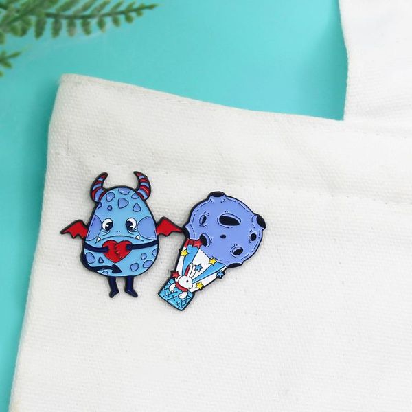 pins, brooches blue badge flying devil dinosaur egg enamel brooch lapel pin in air balloon meteorite planet wing star, Gray
pins, brooches blue badge flying devil dinosaur egg enamel brooch lapel pin in air balloon meteorite planet wing star, Gray