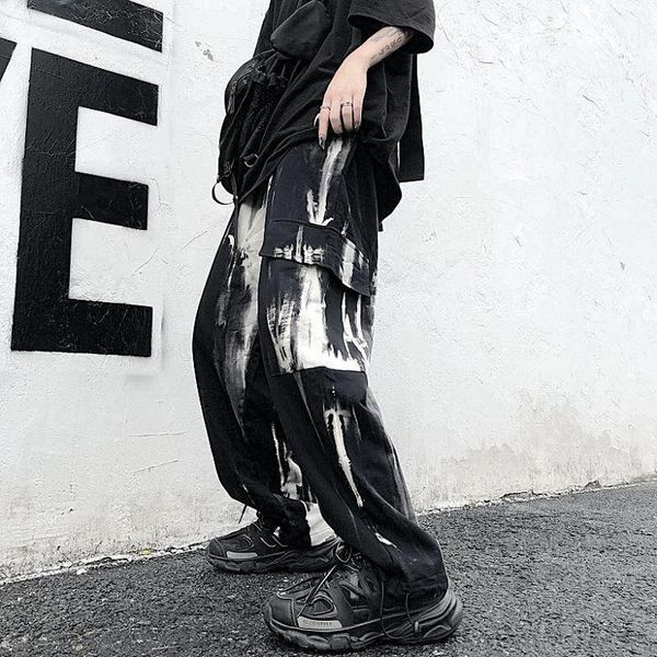 women's pants & capris korean ins harajuku tie dye cargo women clothes hipster casual long loose high waist sweatpants streetwear trous, Black;white
women's pants & capris korean ins harajuku tie dye cargo women clothes hipster casual long loose high waist sweatpants streetwear trous, Black;white