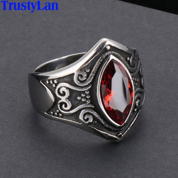cluster rings vintage finger ring men with red white stone 316l stainless steel male jewelry party band man birthday gifts for boyfriend, Golden;silver
cluster rings vintage finger ring men with red white stone 316l stainless steel male jewelry party band man birthday gifts for boyfriend, Golden;silver